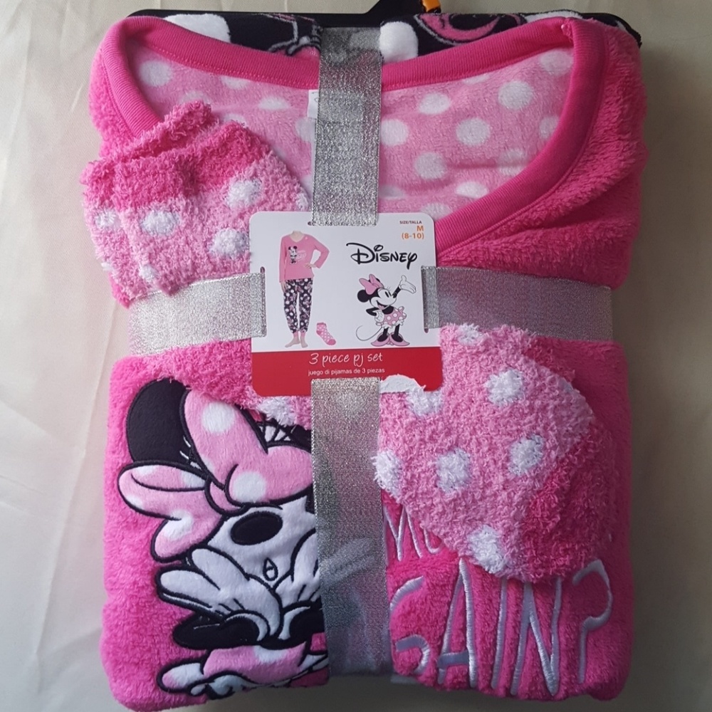 Disney Minnie Mouse 3 Piece Pajama Set
